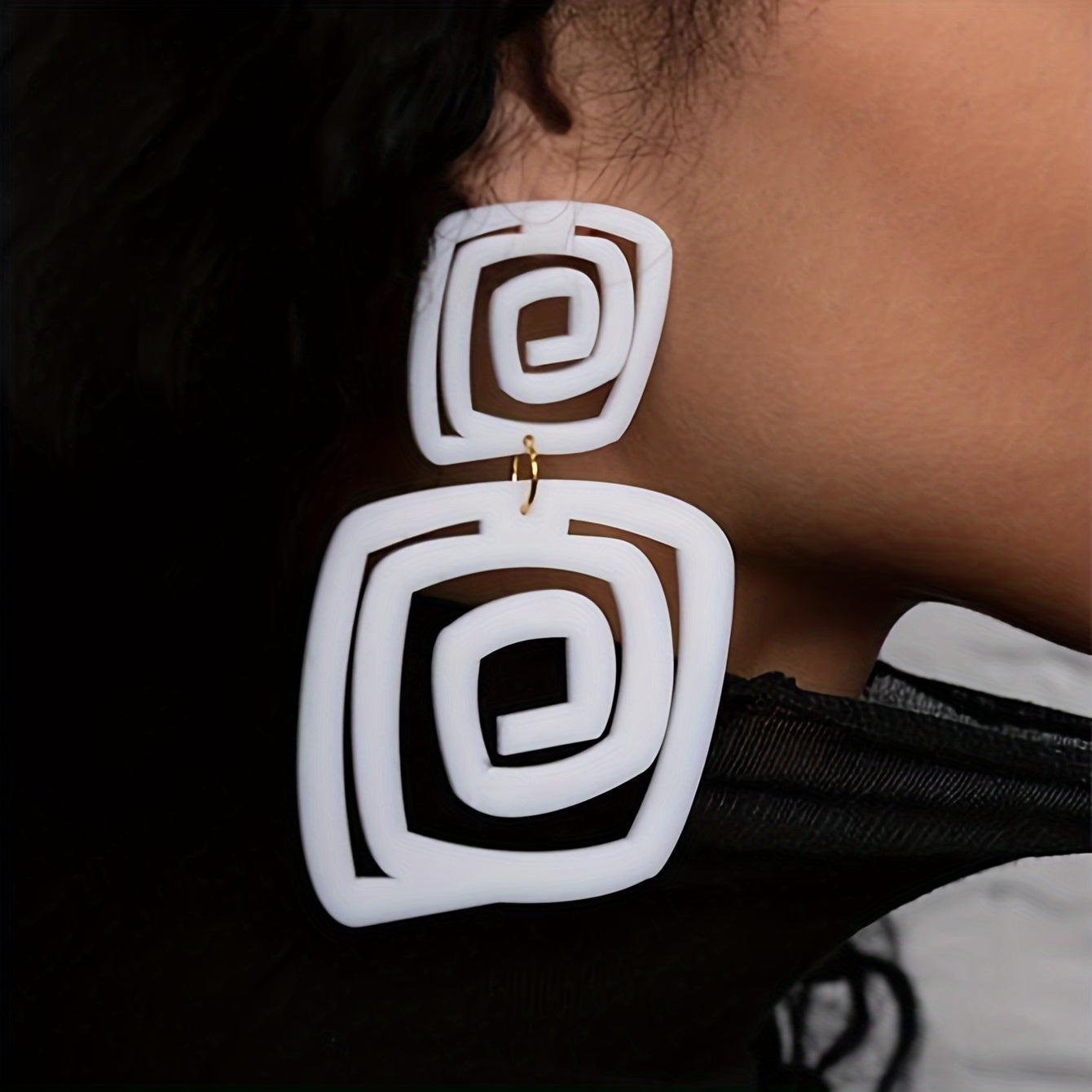 Hollow Geometry Earrings