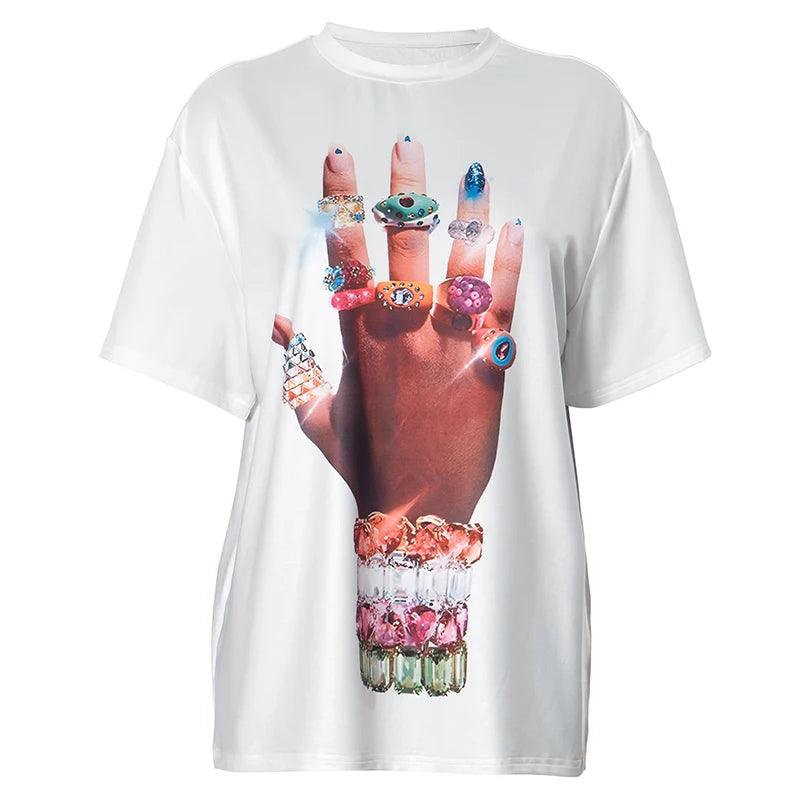 Masonry Hands Print t-Shirt