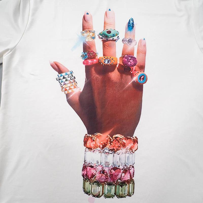 Masonry Hands Print t-Shirt